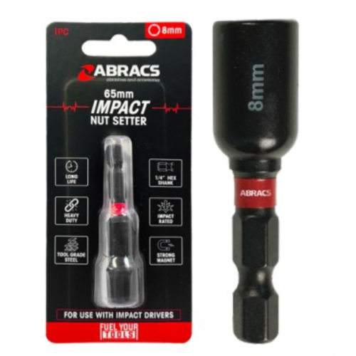 Abracs Impact Nut Setter 65mm - 7mm - Pack of 1, INS65M7