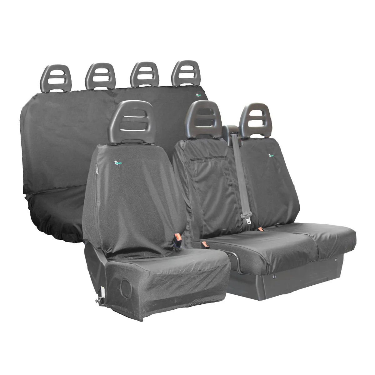 Iveco Daily Van 2014+ Front & Rear Cover Set, Black - IV01BLK+VCRBLK - Town & Country