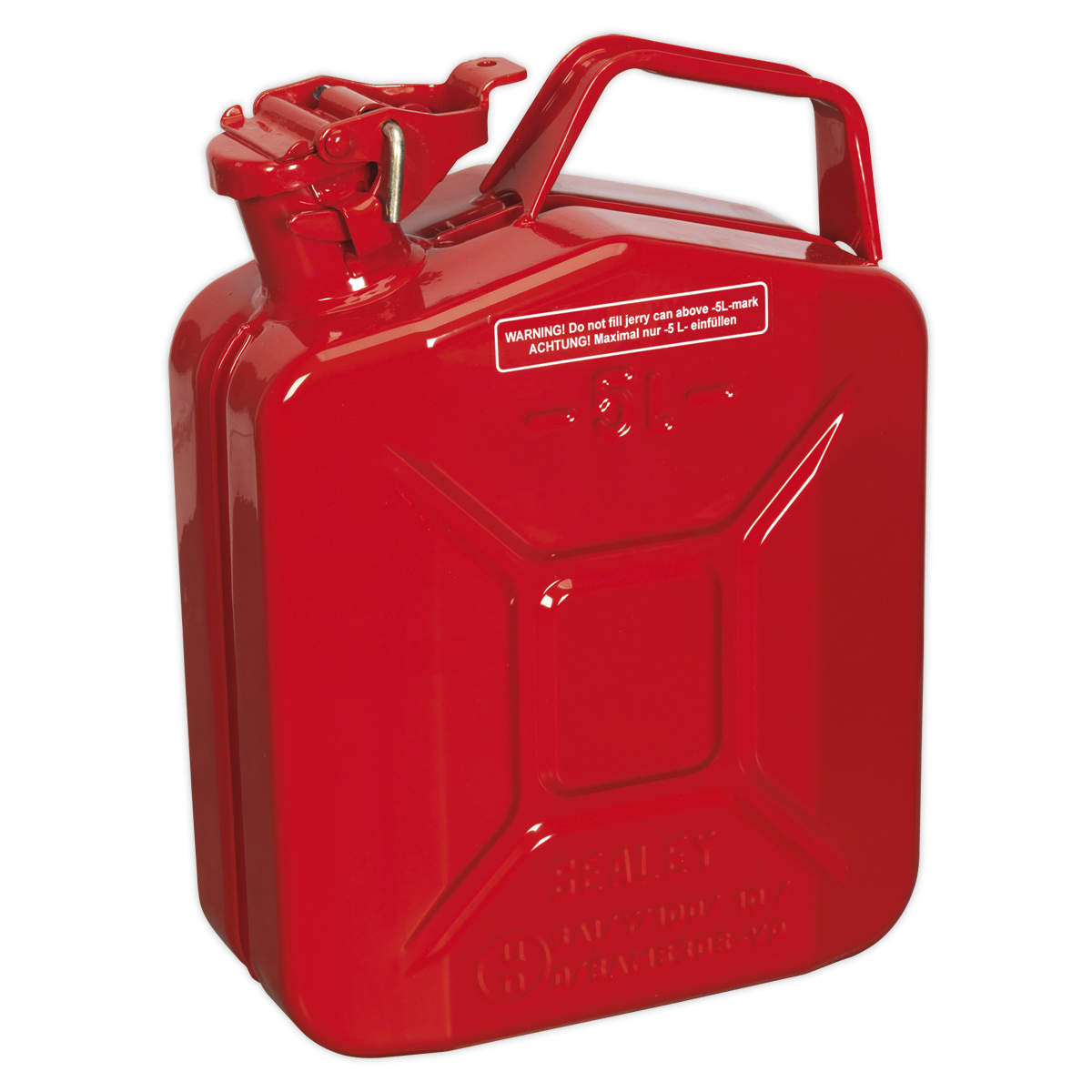 Sealey Jerry Can 5L - Red