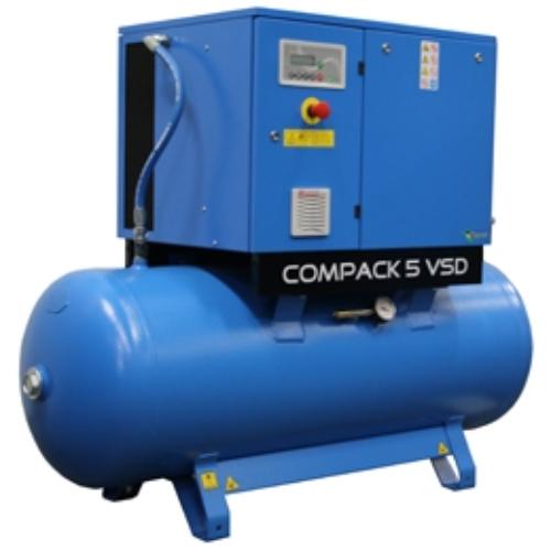 FPS, Phazair 5.510-270 VSD Screw Compressor, 5.5kW Receiver Mounted, Tank Capacity - 270 Litre, Variable Speed, No Dryer, K-183042023