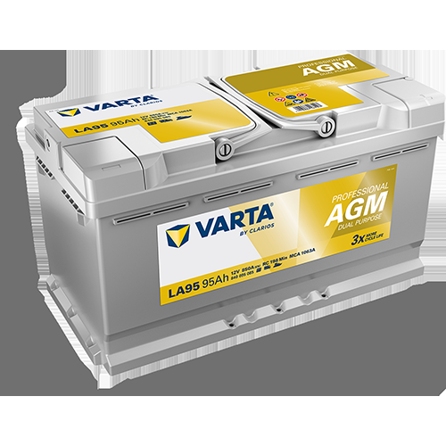 LA95 Varta Professional AGM Battery 12V 95Ah - 840095085, 2 Years Warranty