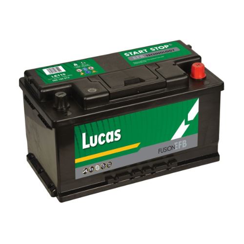 Lucas LE115 EFB Start Stop Car Battery 580 190 073 - 12v 80Ah, 3 Years Warranty