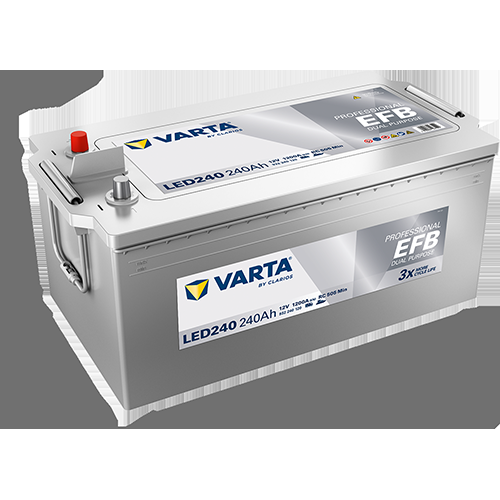 LED240 Varta Professional Dual Purpose EFB Battery 12V 240Ah - 930 240 120, 2 Years Warranty