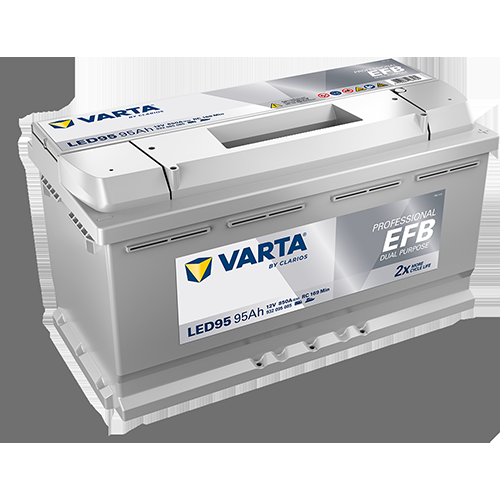 LED95 Varta Professional Dual Purpose EFB Battery 12V 95Ah - 930 095 085, 2 Years Warranty