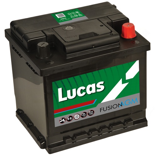 Lucas LF012 AGM Car Battery 550 190 052, 12V 50Ah, 3 Years Warranty
