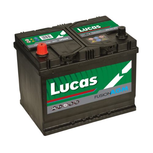 Lucas LF069 Fusion AGM Car Battery 575 221 072 - 12v 75Ah, 3 Years Warranty