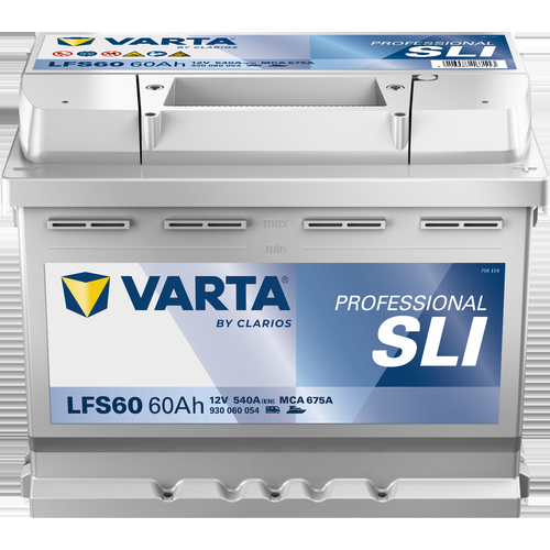 LFS60 Varta Professional Starter SLI Battery 12V 60Ah - 930 060 054, 2 Years Warranty