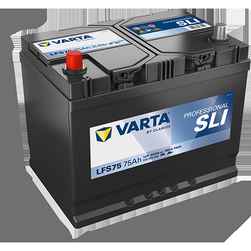 LFS75 Varta Professional Starter SLI Battery 12V 75Ah - 930 075 060, 2 Years Warranty