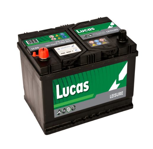 Lucas - LL22 - Premium Leisure Battery 910 075 042 - 12V 75Ah