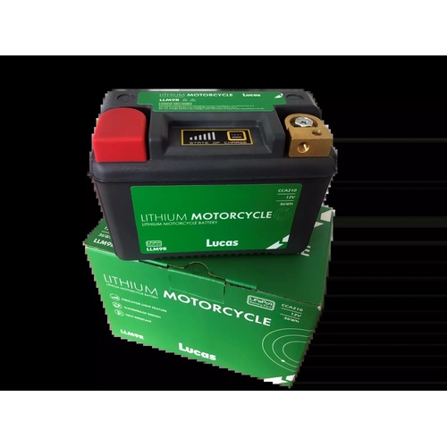 Lucas LLM9R Lithium Motorcycle Battery, 12V 3Ah, 1 Year Warranty