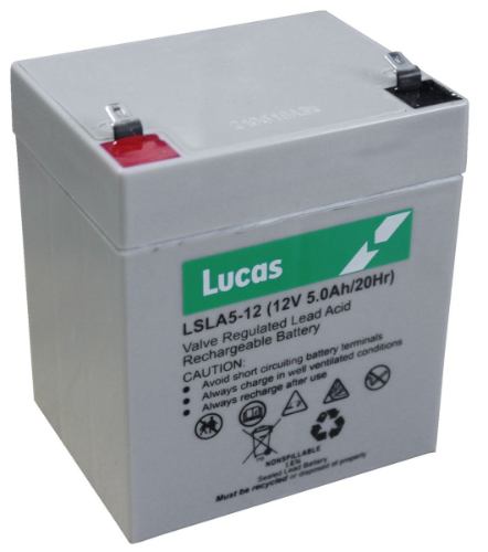 Lucas - LSLA5-12 - Agm Standby Battery - 12V 5Ah