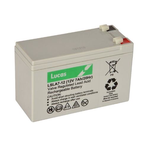 Lucas - LSLA7-12 - Agm Standby Battery - 12V 7Ah