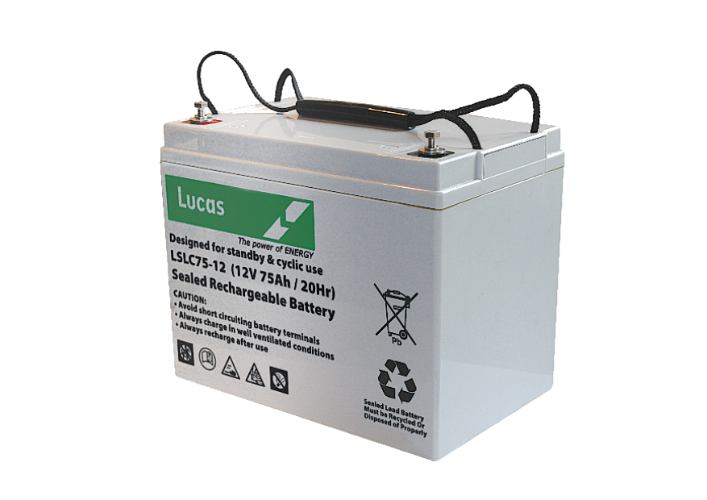 Lucas - LSLC75-12 - Agm Cyclic Battery - 12V 75Ah