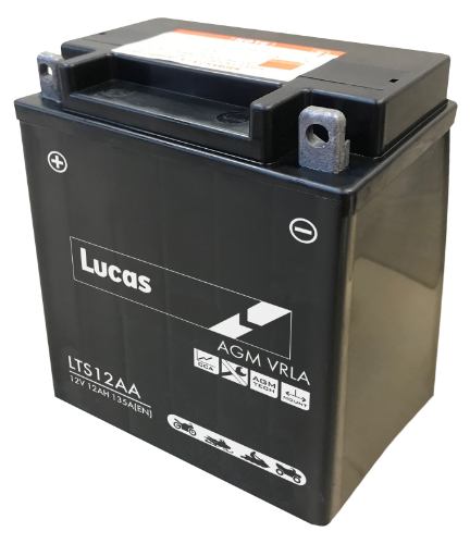 Lucas - LTS12AA - Sealed Motorcycle Battery - 12V 14Ah