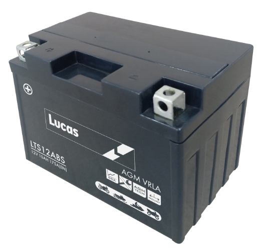 Lucas - LTS12ABS - Sealed Motorcycle Battery - 12V 10Ah