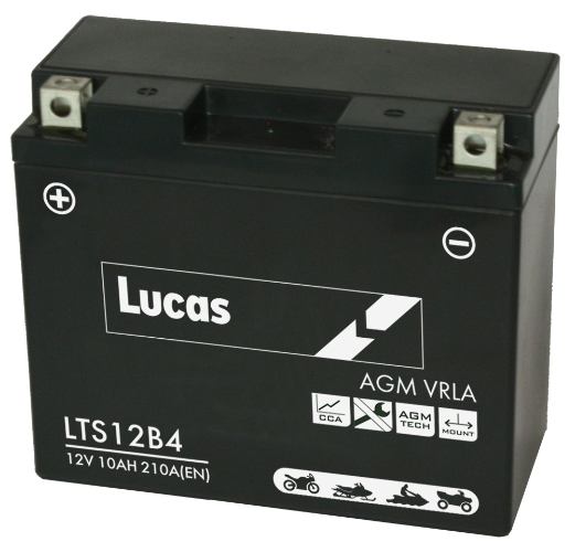 Lucas - LTS12B4 - Sealed Motorcycle Battery - 12V 10Ah