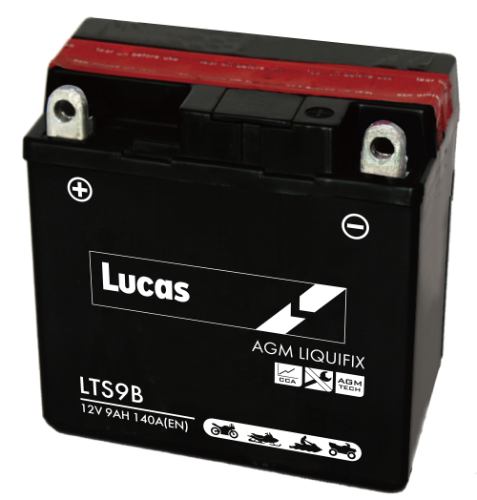 Lucas - LTS9B - Sealed Motorcycle Battery - 12V 9Ah