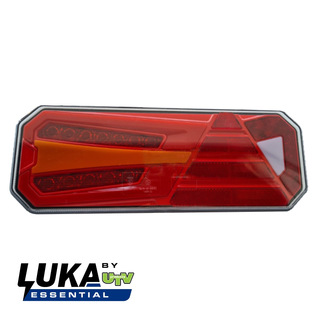 350x131mm Taillight Pair Smart Resistor Aux Ports - UTV Products, LUKA502
