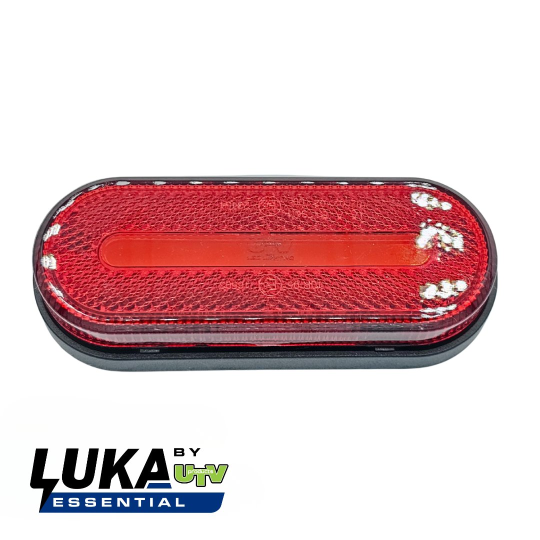 Red LED Marker Light Oval Top Mount - UTV Products, LUKA652
