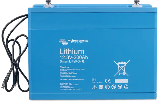 Victron Energy LiFePO4 Battery 12.8V/50Ah Smart - BAT512050610, 3 Years Warranty