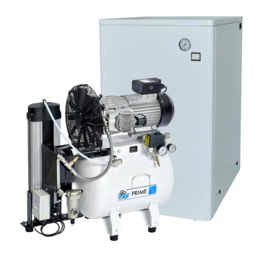 FPS, CS 50/15 Prime Compressor with Desiccant Dryer, 1.5kW, Tank Capacity - 40 Litre, Free Air Delivery - 152 L/min, Cabinet, M-PR-CS200-040-AN