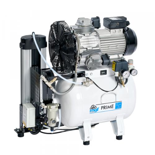 FPS, 50/25 Prime DD Compressor with Desiccant Dryer, 2.2kW, Tank Capacity - 40 Litre, Free Air Delivery - 225 L/min, Open Frame, -40°C Dew Point, M-PR-OF300-040-AN