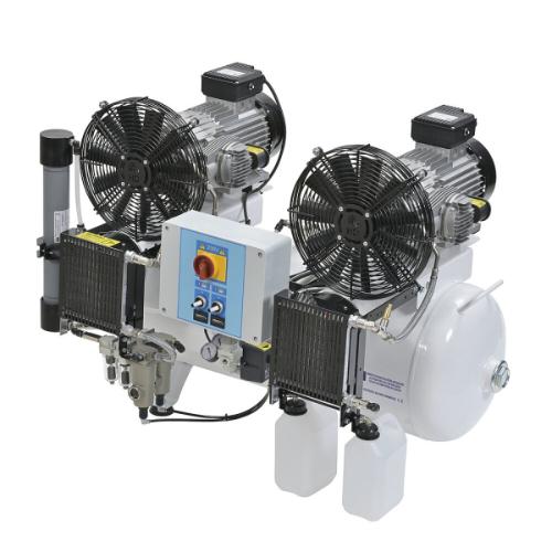 FPS, Tandem Prime M-HD 100/30 Compressor, 3.0kW (1.5+1.5kW), Tank Capacity - 90 Litre, Free Air Delivery - 305 L/min, 100% Duty, With Dryer, M-PR-OF400-090-MT-HD
