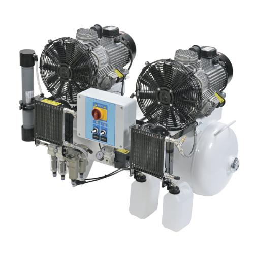 FPS, Tandem Prime M-HD 100/50 Compressor, 4.4kW, Tank Capacity - 90 Litre, Free Air Delivery - 450 L/min, 1ph, Heavy Duty, With Dryer, M-PR-OF600-090-MT-HD