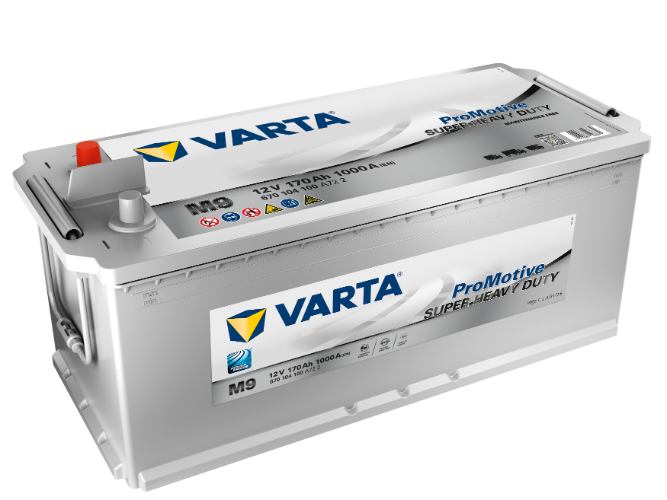 Varta - M9 - Promotive SLI Starter Battery 670104100, 12V 170Ah 1000A