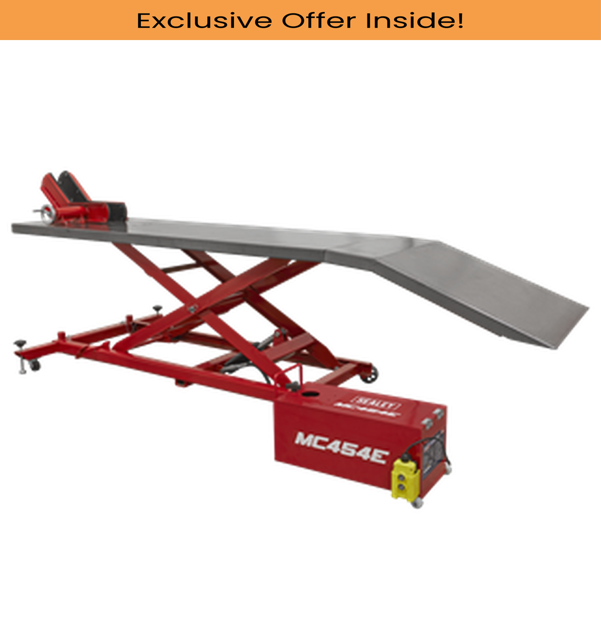 Sealey MC454E MC454E Motorcycle Lift 450kg - 12V Electro/Hydraulic