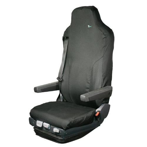 Seat Cover For Mercedes / Iveco - Isri 6860/875 Truck Driver Seat, Town & Country - MERT03BLK