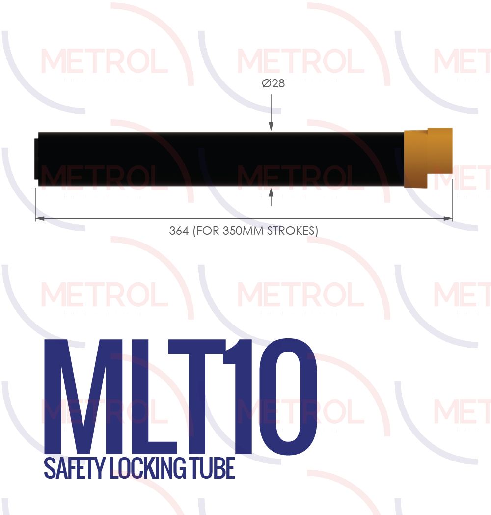 MLT-10-350 10mm Metal Safety Locking Tube