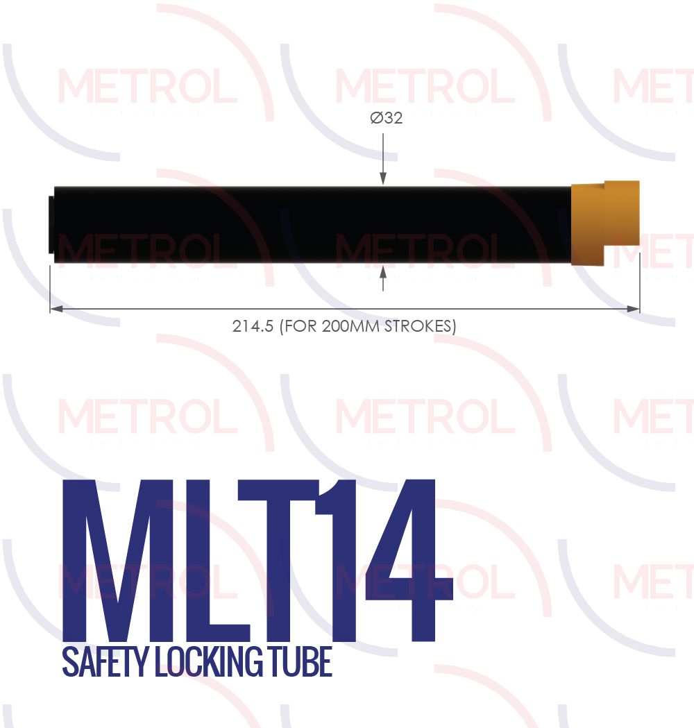 MLT-14-200 14mm Metal Safety Locking Tube