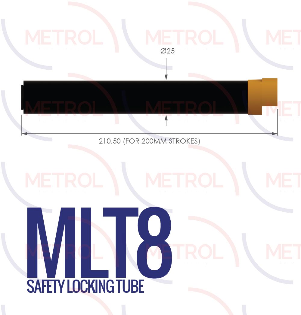 MLT-8-200 8mm Metal Safety Locking Tube