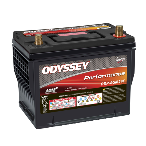 Odyssey ODP-AGM24F 12V 63Ah Performance Automotive Battery, 2 Years Warranty