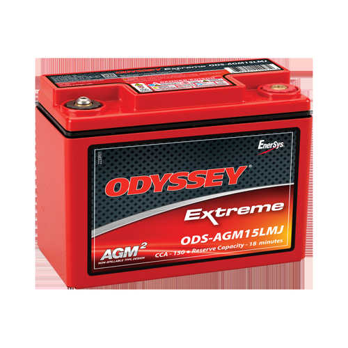 Odyssey ODS-AGM15LMJ 12V 13Ah Power & Motorsports Battery, 2 Years Warranty