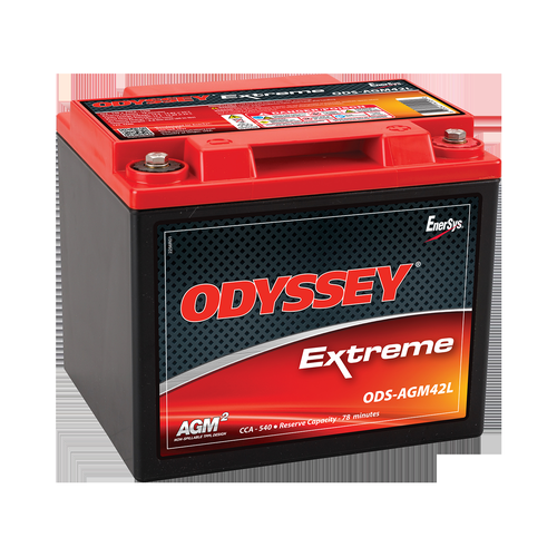 Odyssey ODS-AGM42L 12V 42Ah Power & Motorsports Battery, 2 Years Warranty