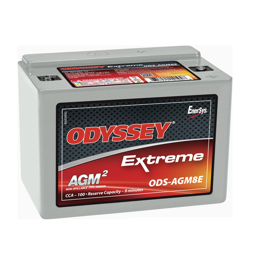 Odyssey ODS-AGM8E 12V 8Ah Power & Motorsports Battery, 2 Years Warranty