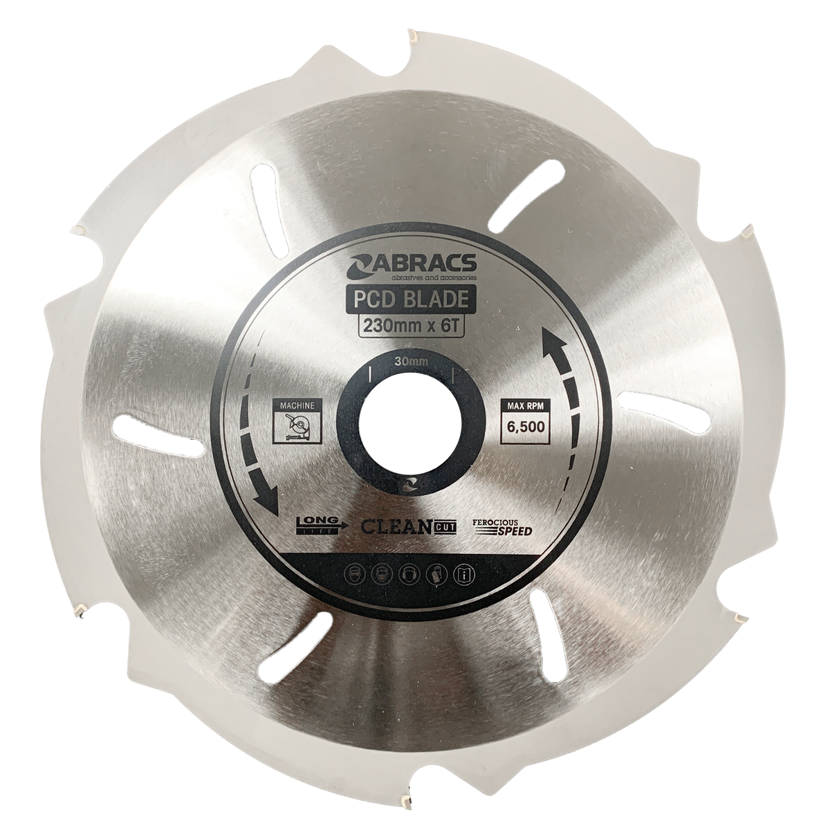 Abracs PCD Blade, 230mm x 30mm x 6T, PCD2306