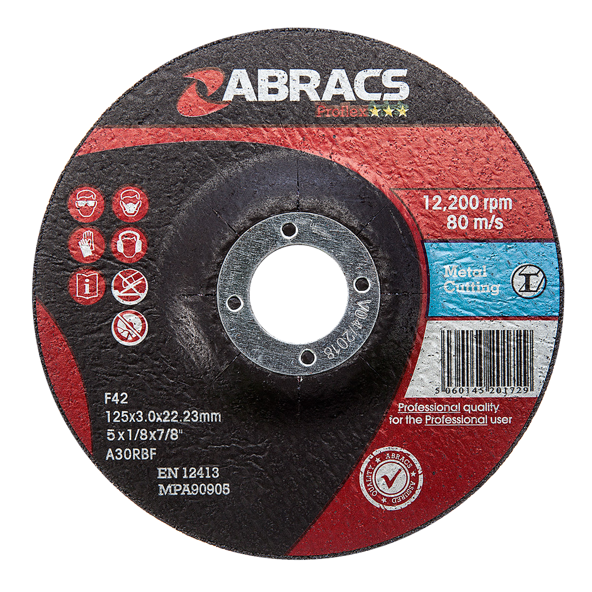 Abracs PROFLEX 125mm x 3mm x 22mm DPC METAL