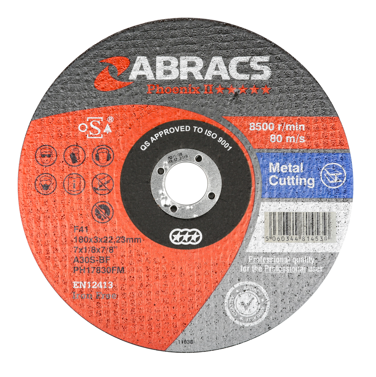 Abracs PHOENIX II 178mm x 3mm x 22mm FLAT METAL