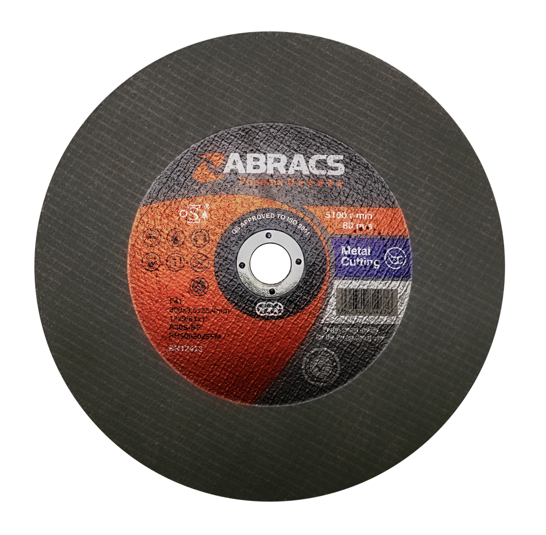 Abracs Phoenix Flat Metal Cutting Discs,300mm x 3.5mm x 25mm - Pack of 25, PH3003025FM