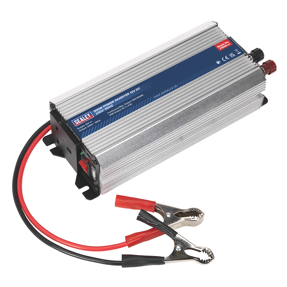 Sealey PI500 Power Inverter 500W 12V DC - 230V~50Hz