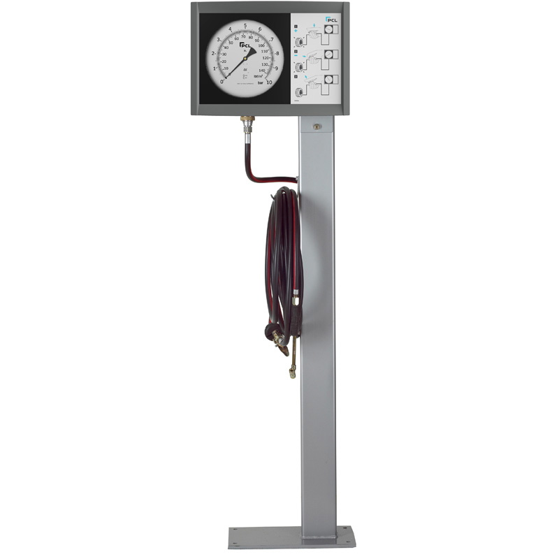 PCL PM1H01 Post Meter 0-140 psi & 0-10 bar 7.6m Co-Axial Hose & THO Connector