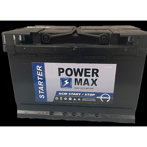 Powermax PM096AGM Start Stop AGM Car Battery 12V 70Ah Type 096AGM, 3 Years Warranty