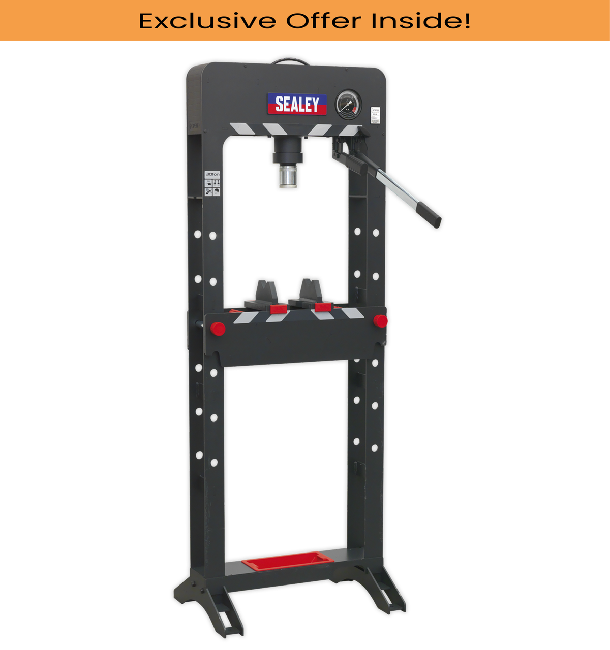 Sealey Viking Hydraulic Press 30 Tonne Floor Type PPF30S