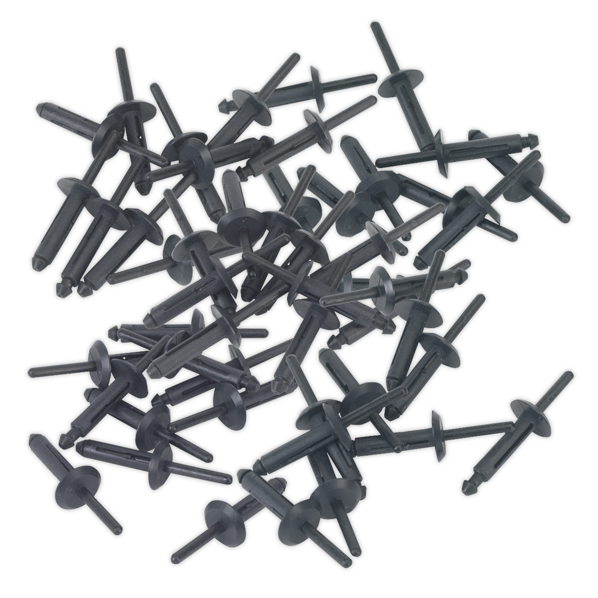 Sealey PR002 Plastic Rivet Ø6.3 x 25.2mm Pack of 50