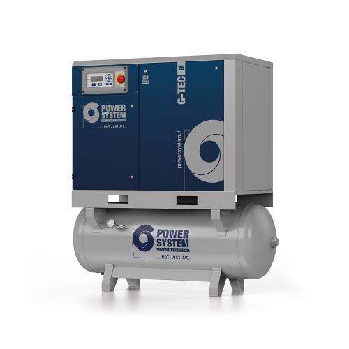 Power Systems, G-TEC 7.5-08-270 7.5kW Rotary Screw Compressor with Integral Dryer & Filtration, Tank Capacity - 270 Litre, Max. Air Pressure - 8 Bar, PS-V91SG92PWSB80
