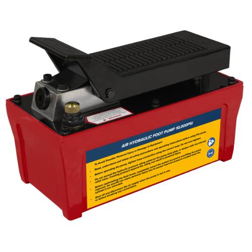 Sealey RE109 Air Hydraulic Foot Pump 10,000psi