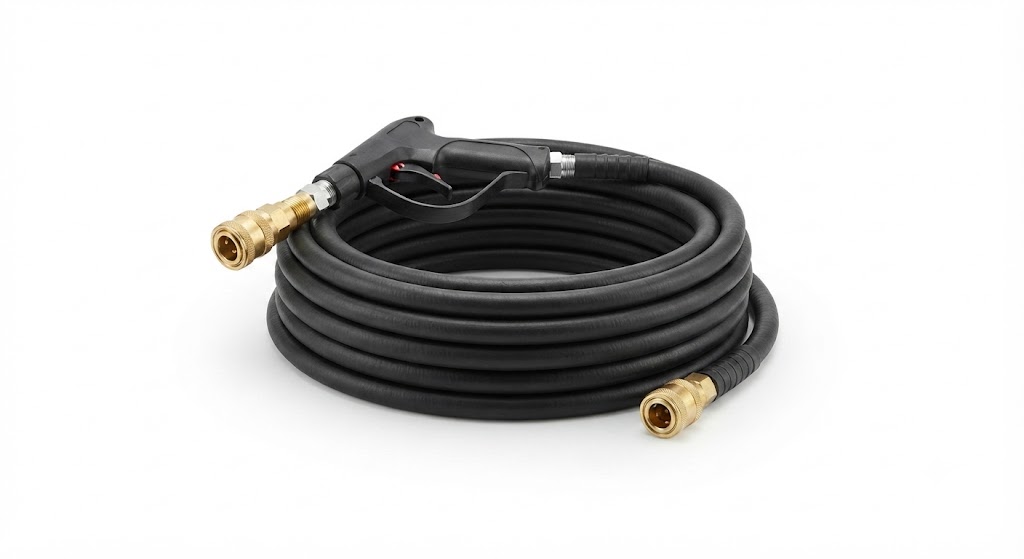 PCL RHA194 PM1, WM1 Hose Assembly 7.6m Co-Axial with Hand Control & Straight Air Connector (CH2)
